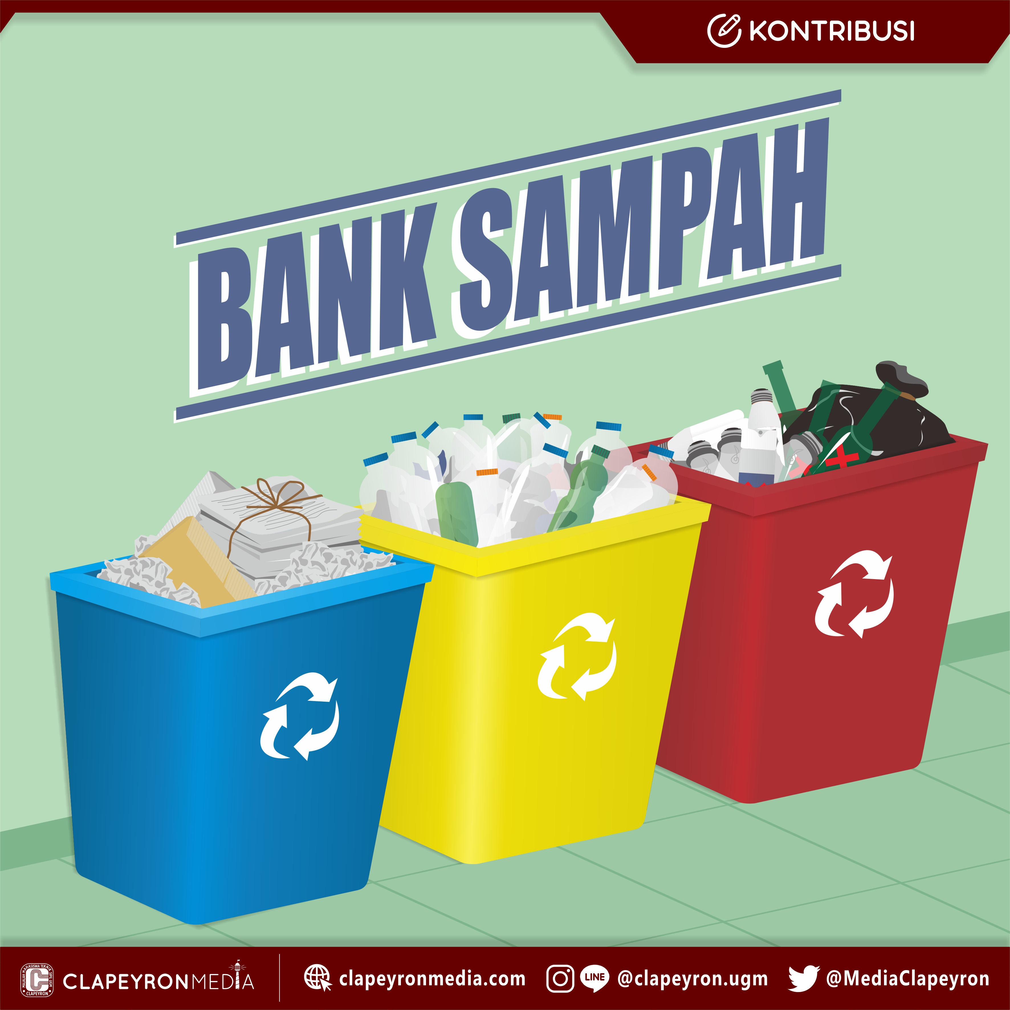 Contoh Poster Tentang Bank Sampah Logo